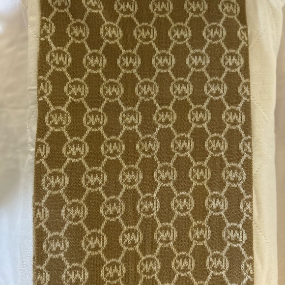 Michael Kors Brown and Cream Scarf - Picture 1 of 3